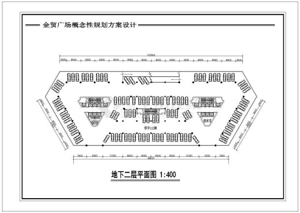 【重庆】金贸广场概念性规划设计方案图及效果图-图二