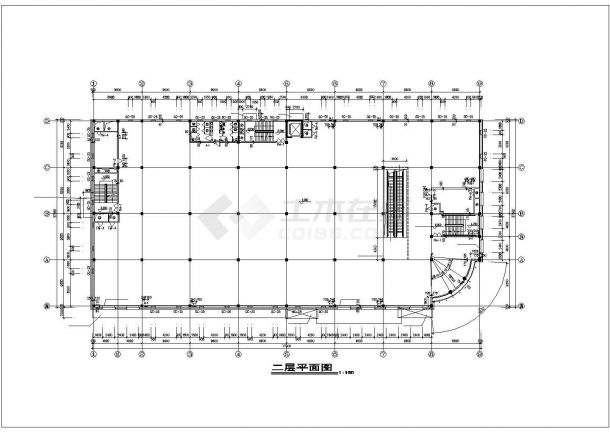 大连某购物广场多层建筑设计施工图-图二