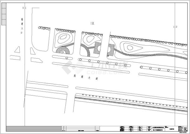 [安徽]30000㎡工业园区道路景观工程设计图（含设计说明）-图二