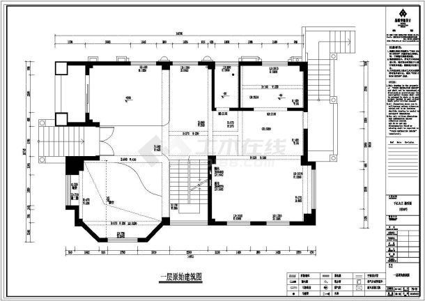 【泉州】别墅装修设计完整施工图（附效果图）-图二