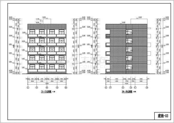 某地五层砖混结构点式住宅（建筑、结构）施工图-图一