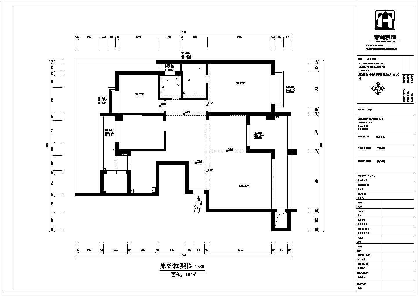 东方明珠城家装设计完整施工图（附效果图）