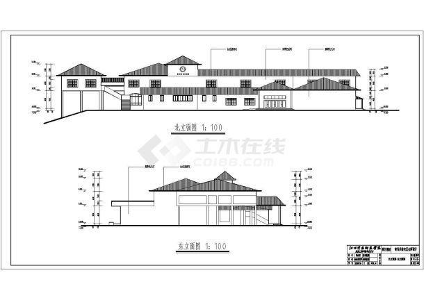 南昌市某住宅小区会所建筑设计方案图-图二