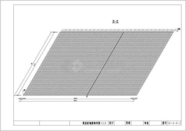 [安徽]1X8米钢筋混凝土现浇板桥施工图（斜交120°）-图一