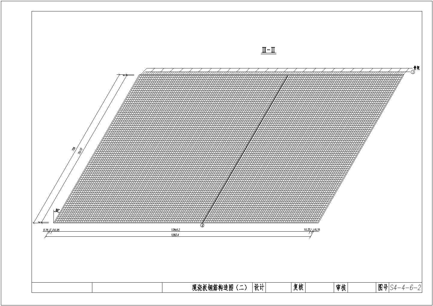 [安徽]1X8米钢筋混凝土现浇板桥施工图（斜交120°）