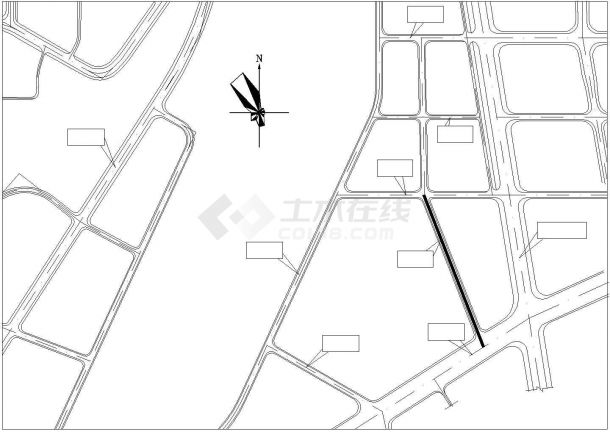 [湖南]城市支路道路工程施工图设计（道路全长454m）-图一