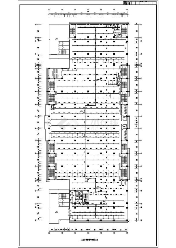 某地上七层小区综合楼给排水设计施工图-图二