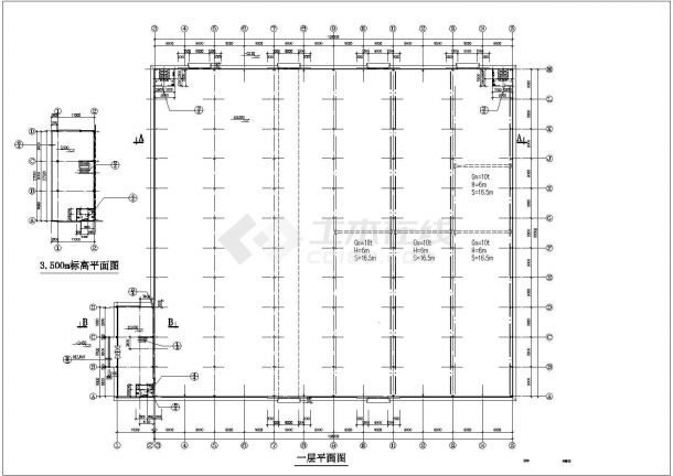 广州某轻钢厂房结构建筑设计详细图纸-图一