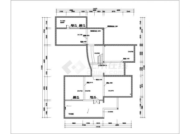 【苏州】恒润后街MOHO公寓B户型&C户型装修施工图（附效果图）-图一