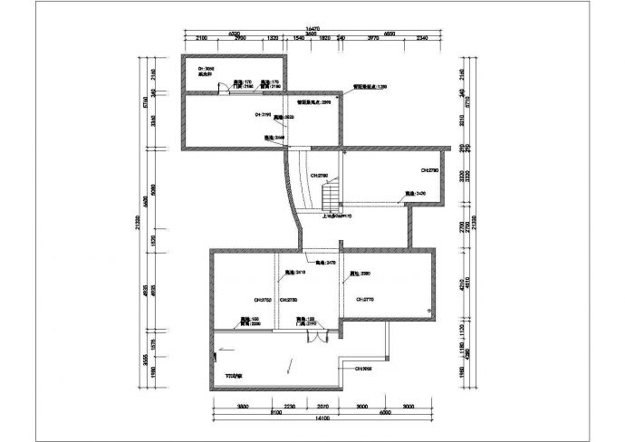【苏州】恒润后街MOHO公寓B户型&C户型装修施工图（附效果图）_图1