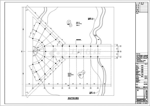 【广东】东莞市石龙镇人民广场景观规划设计施工图-图二