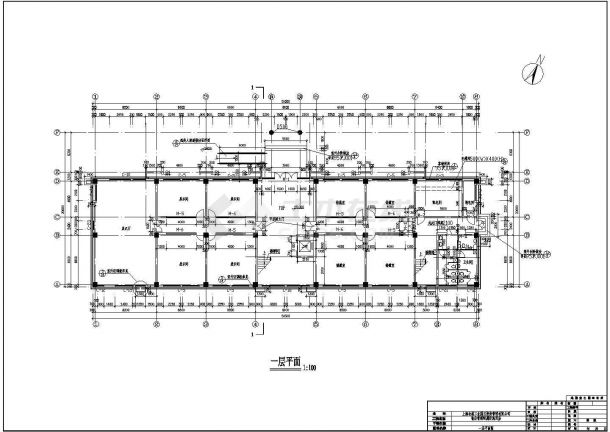 某地五层框架结构办公楼建筑设计方案图-图二