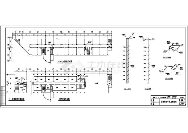 某小区住宅楼暖通施工全套cad图纸-图一