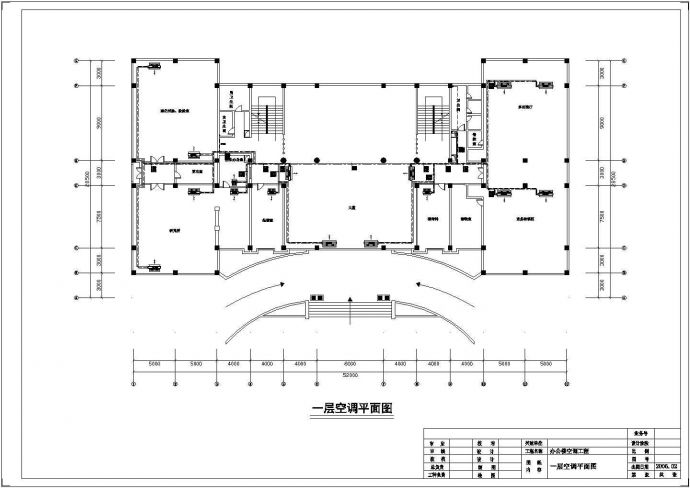 办公楼分体管道机设计方案图纸，共15张_图1