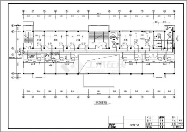 某4200平综合服务楼空调设计cad图纸-图二