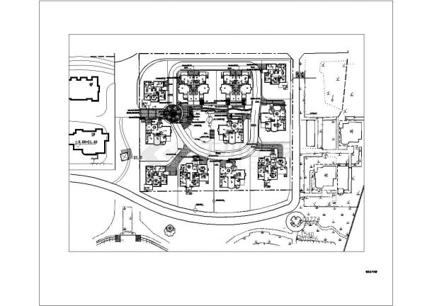 某地区多层别墅景观规划设计方案图纸-图二