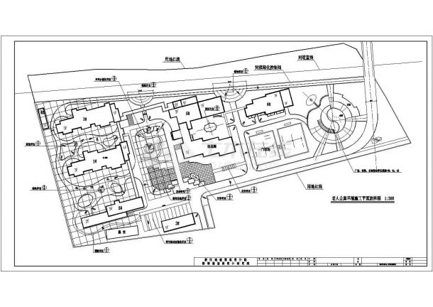【桐乡】老人公寓环境景观全套施工图-图一