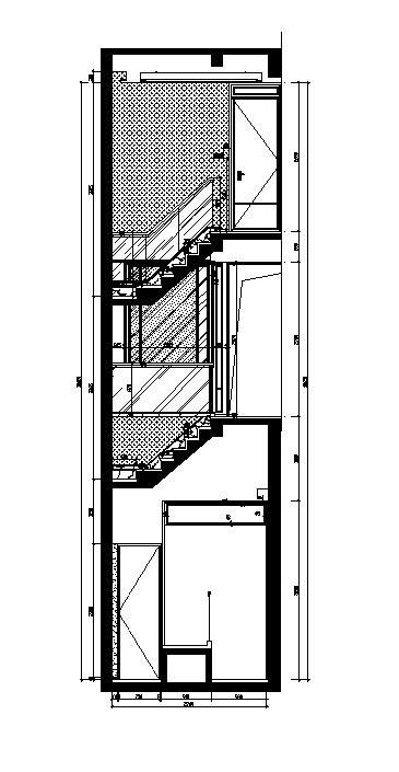 某省某市某大厦楼梯间CAD图-图一
