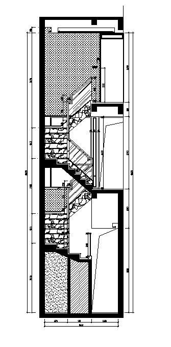 某省某市某大厦楼梯间CAD图-图二