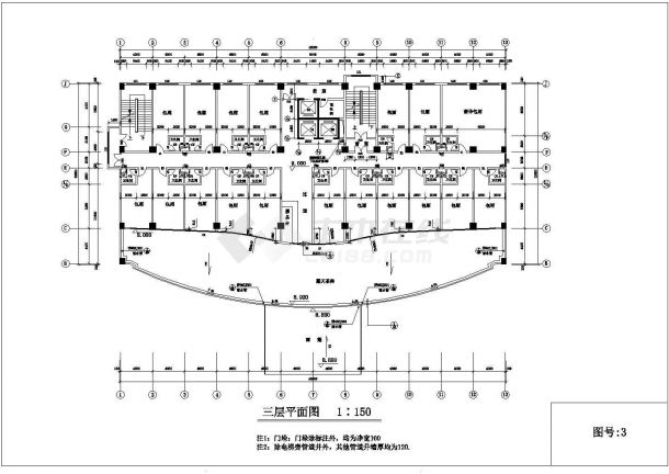 某地九层四星级酒店建筑设计施工图-图二