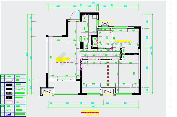 风景晨园G2户型样板房装修工程施工图（附效果图）-图二