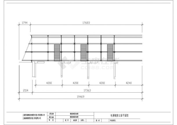 延安路钢结构电梯井道和楼面层板结构布置图（電梯方案）-图一