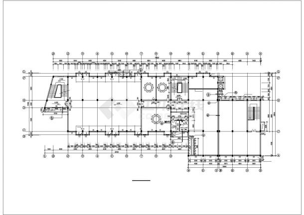 某地多层食堂综合楼建筑设计施工图-图二