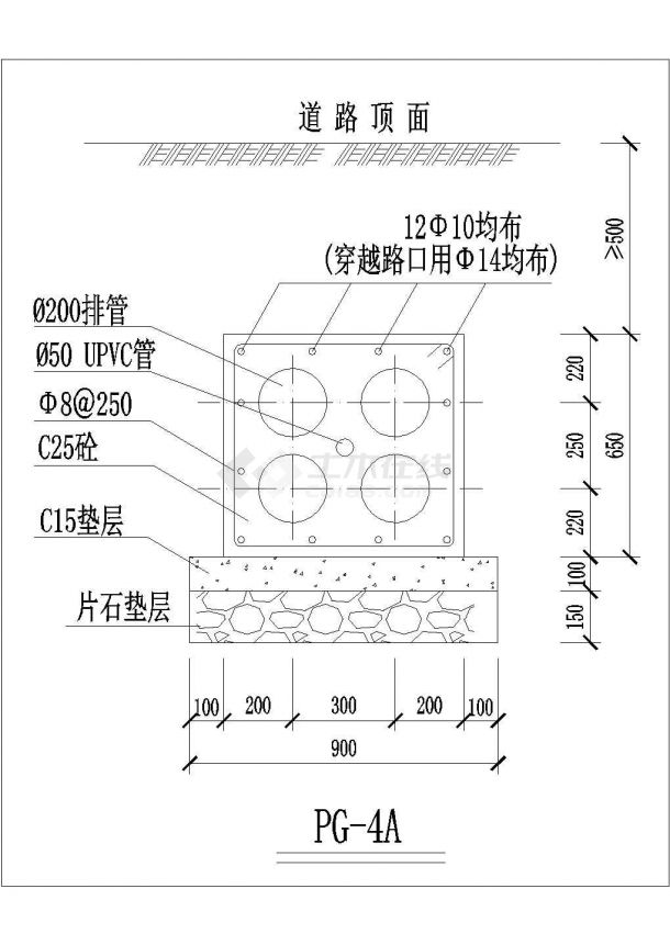 道路工程电缆排管配套工程设计图共20张图纸