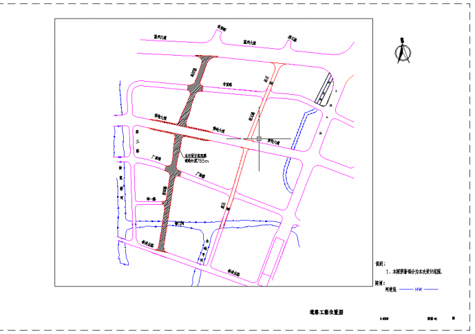 多路幅宽度市政道路全套施工图（共33张图纸）_图1