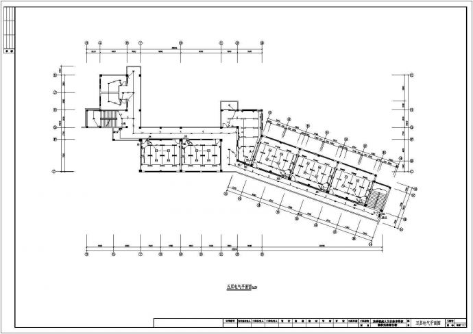 五层学校综合楼电气建筑布置参考图_图1