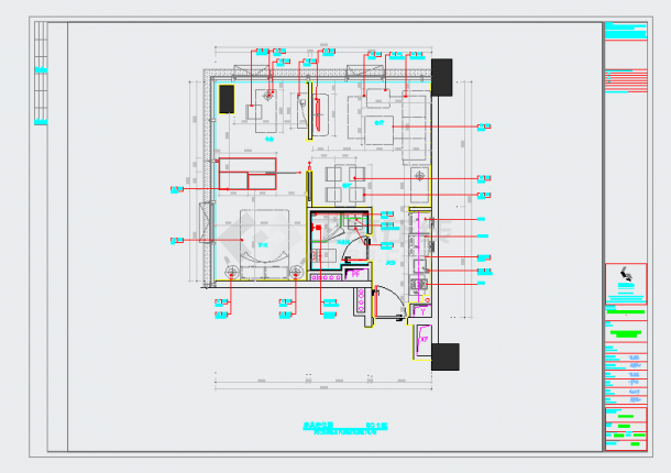 某地五套不同户型样板房设计全套施工图CAD图纸-图二