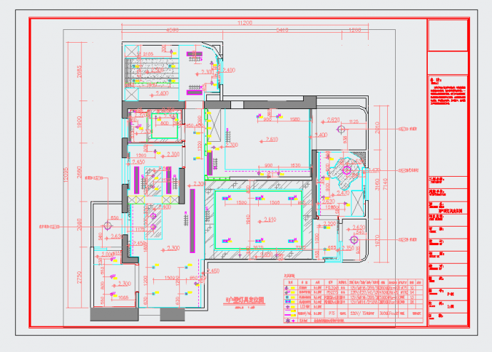 广州三居室典雅温馨中型室内CAD图纸_图1