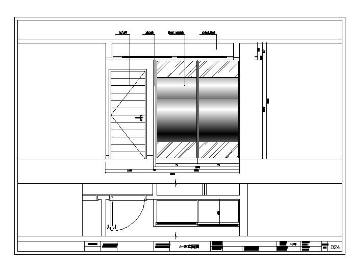 高档现代四居室样板间装修施工图_图1