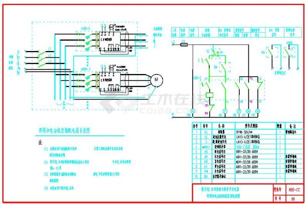 KB0-CC-99E系列照明和电动机回路控制电路图.dwg-图一
