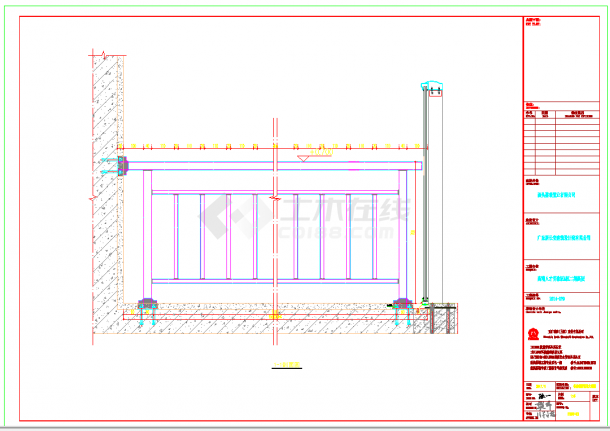 某地铁艺栏杆通用节点图CAD图纸-图二