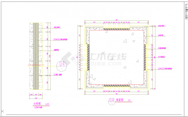 广东中式风格茶楼装修图CAD图纸-图一