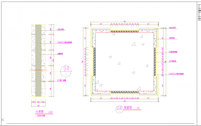 广东中式风格茶楼装修图CAD图纸_图1