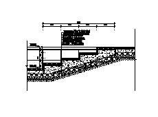 三联回纹花钵景墙设计图_图1
