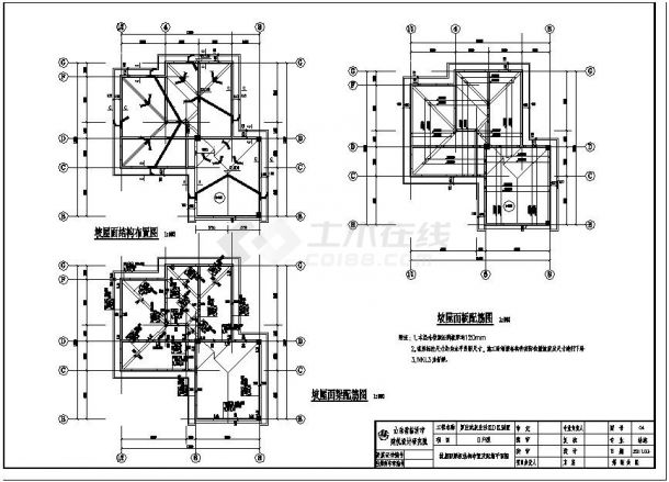 临沂某小区别墅剪力墙结构施工图-图一