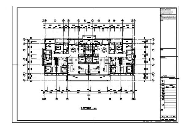 某居民住宅房CAD平面图-图二