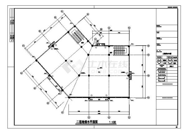 某住宅建筑给排水施工图-图二