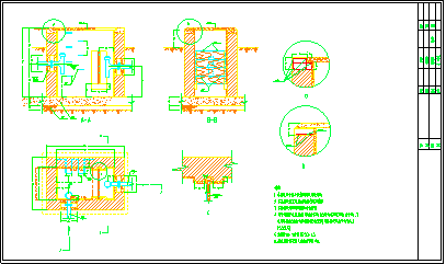 公共食堂隔油池节点详图