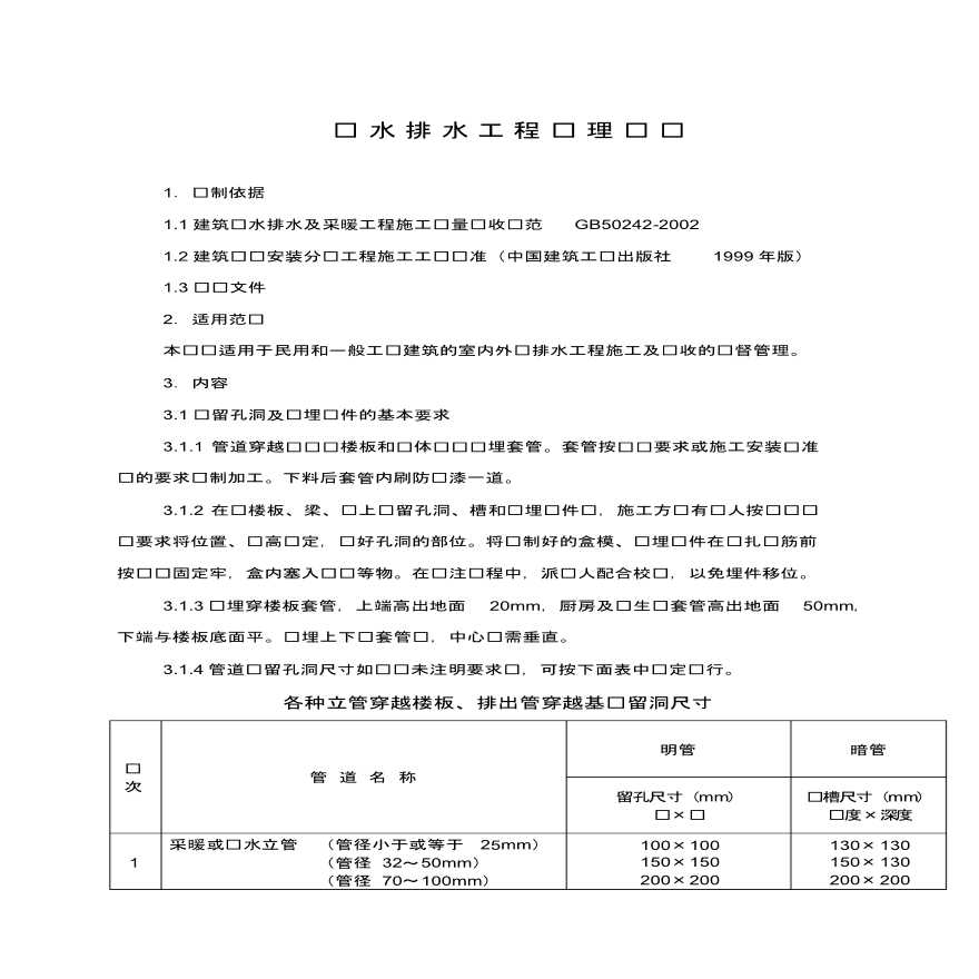 万科金域华府建筑给排水监理实施细则-图二