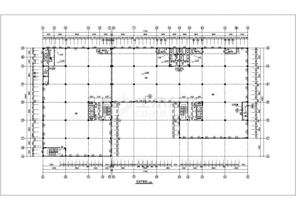 杭州某公司五层办公楼建筑施工全套设计cad图-图二