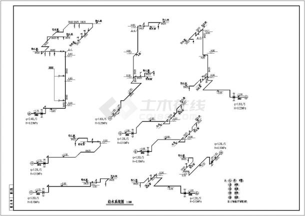 辽宁某三层农贸市场及地下车库全套给排水消防施工图-图一