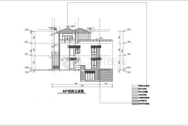 180平方别墅建筑结构设计施工图-图二