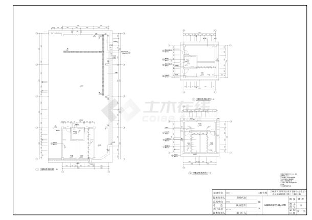 滨湖景观二期3层1别墅式餐饮建筑设计施工图-图二