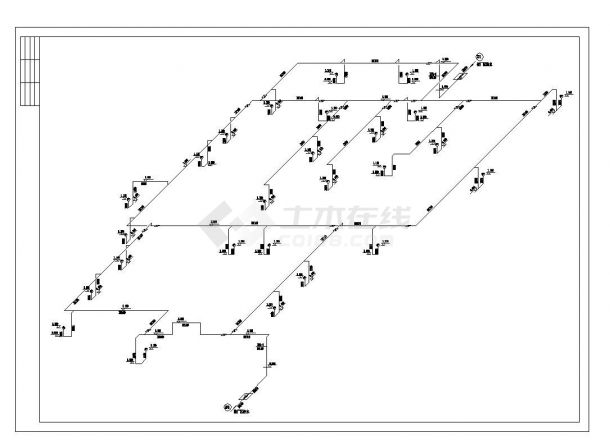 四川省加工车间水电空调施工图CAD规划详图-图一