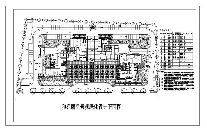 某小区景观绿化设计平面基础图_图1