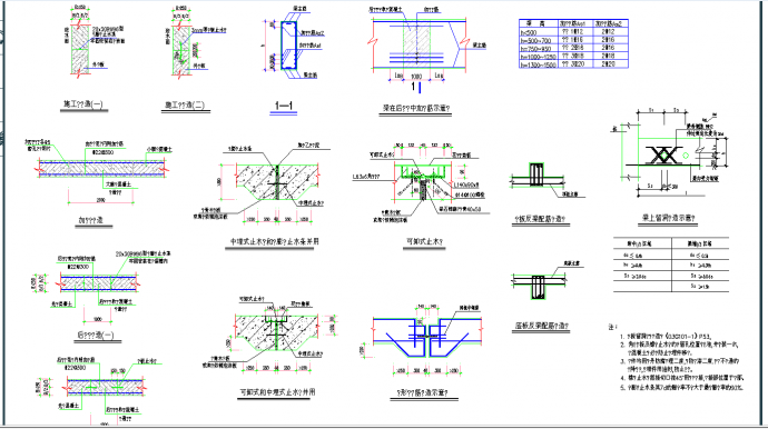 某地某人防结构构造节点详图CAD图纸_图1